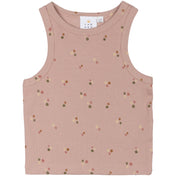 The New Adobe Rose AOP Oreta Short Rib Top