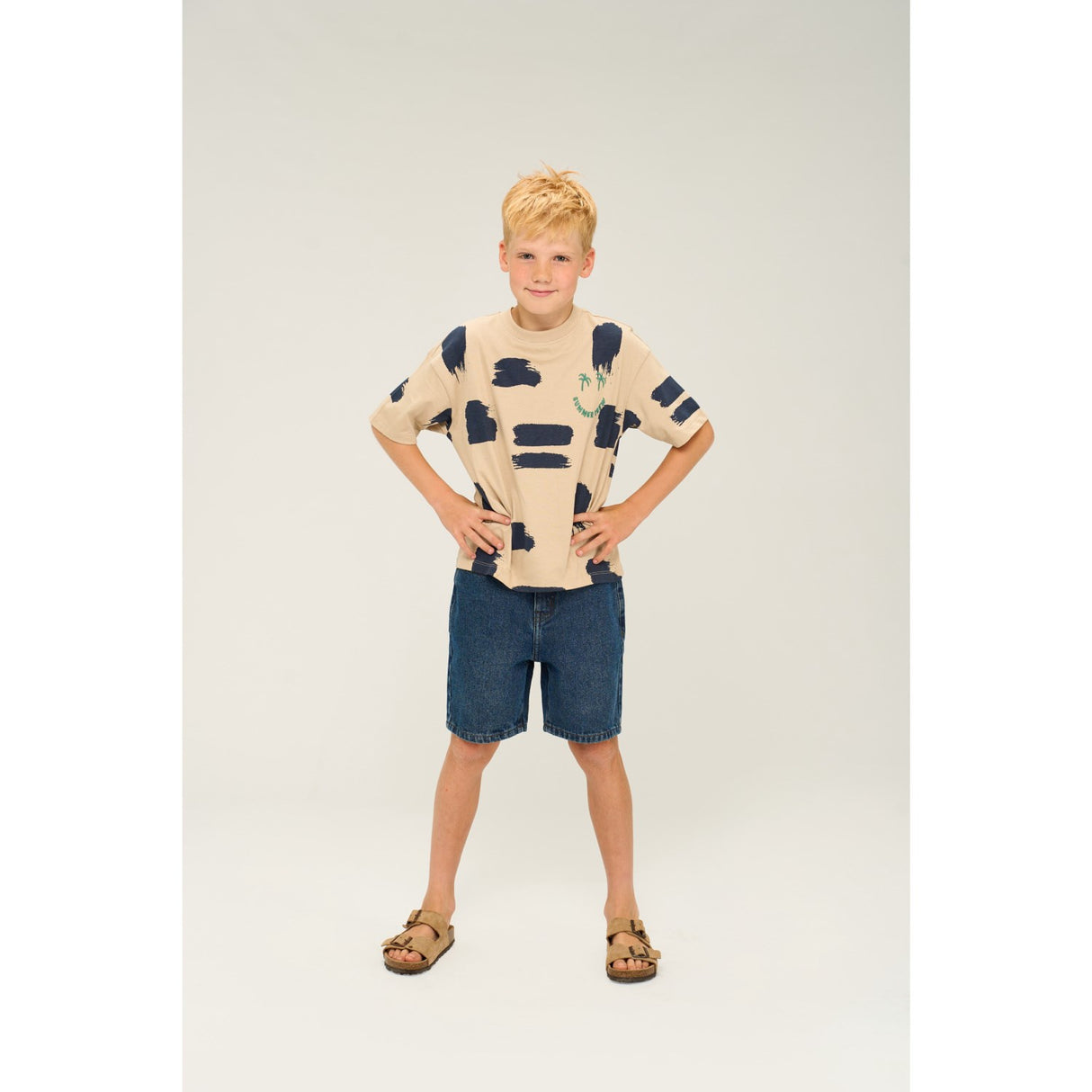 The New Medium Blue Denim Re:turn Loose Fit Shorts