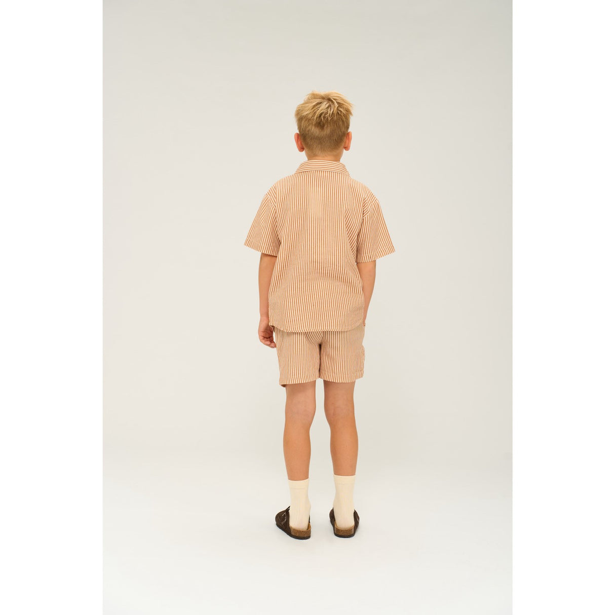 The New Indian Tan Striped Ollie Skjorte