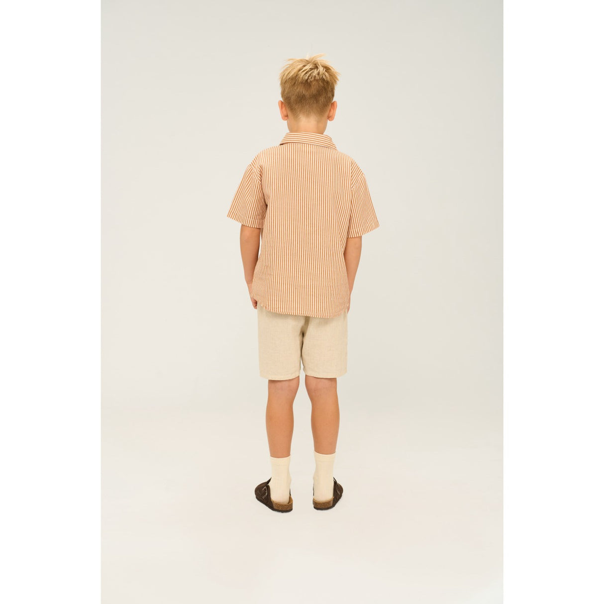 The New Indian Tan Striped Ollie Skjorte