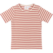 THE NEW Siblings Old Rose Striped Fro Uni T-Shirt