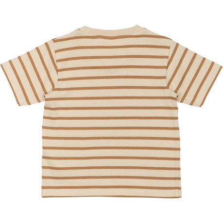 THE NEW Siblings Indian Tan Striped Nat Uni Oversize T-Shirt