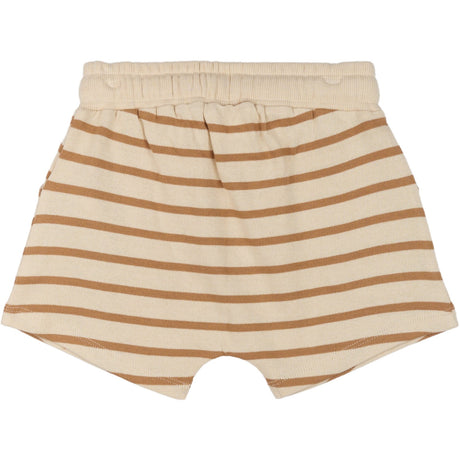 THE NEW Siblings Indian Tan Striped Nat Uni Shorts