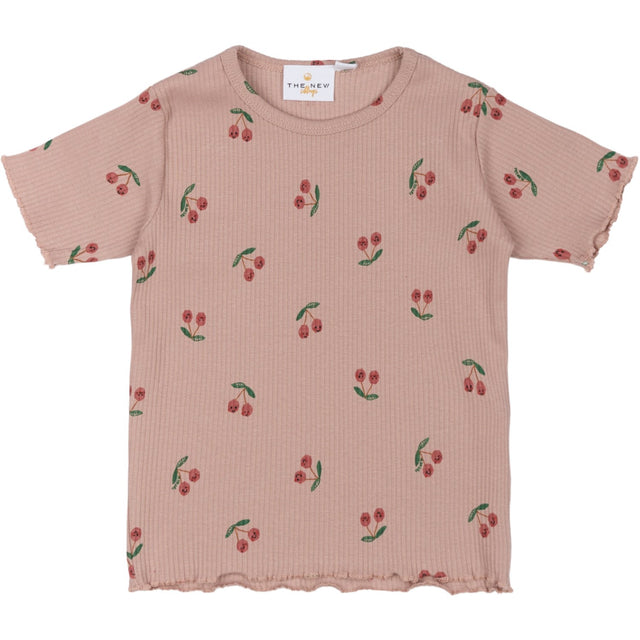 THE NEW Siblings Adobe Rose AOP Oona Rib T-Shirt