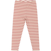 THE NEW Siblings Old Rose Striped Fro Uni Rib Leggings