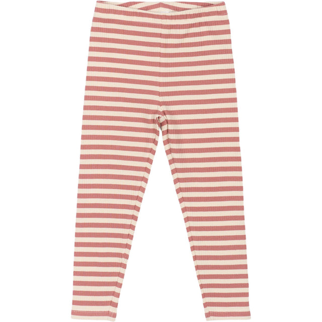 THE NEW Siblings Old Rose Striped Fro Uni Rib Leggings