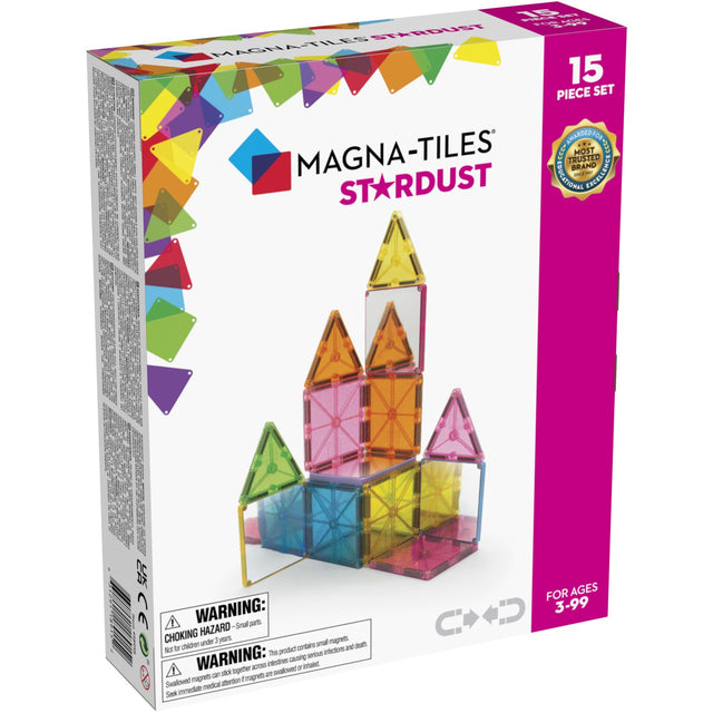 Magna-Tiles® Stardust - Magnetsæt 15 Dele