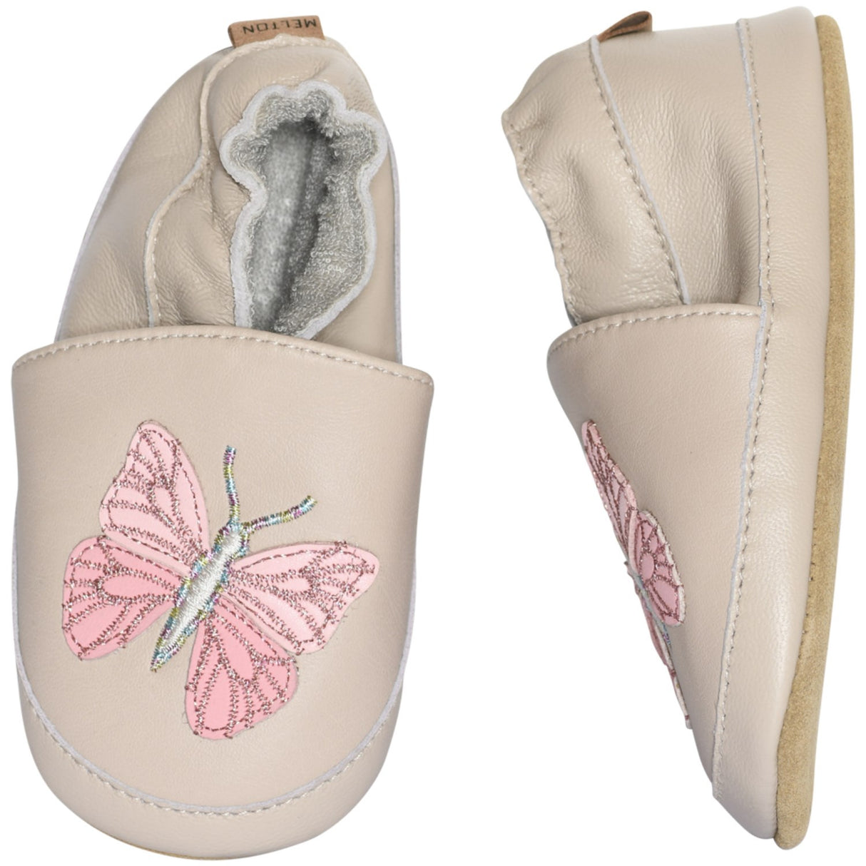 MELTON Oxford Tan Papillon læderfutter