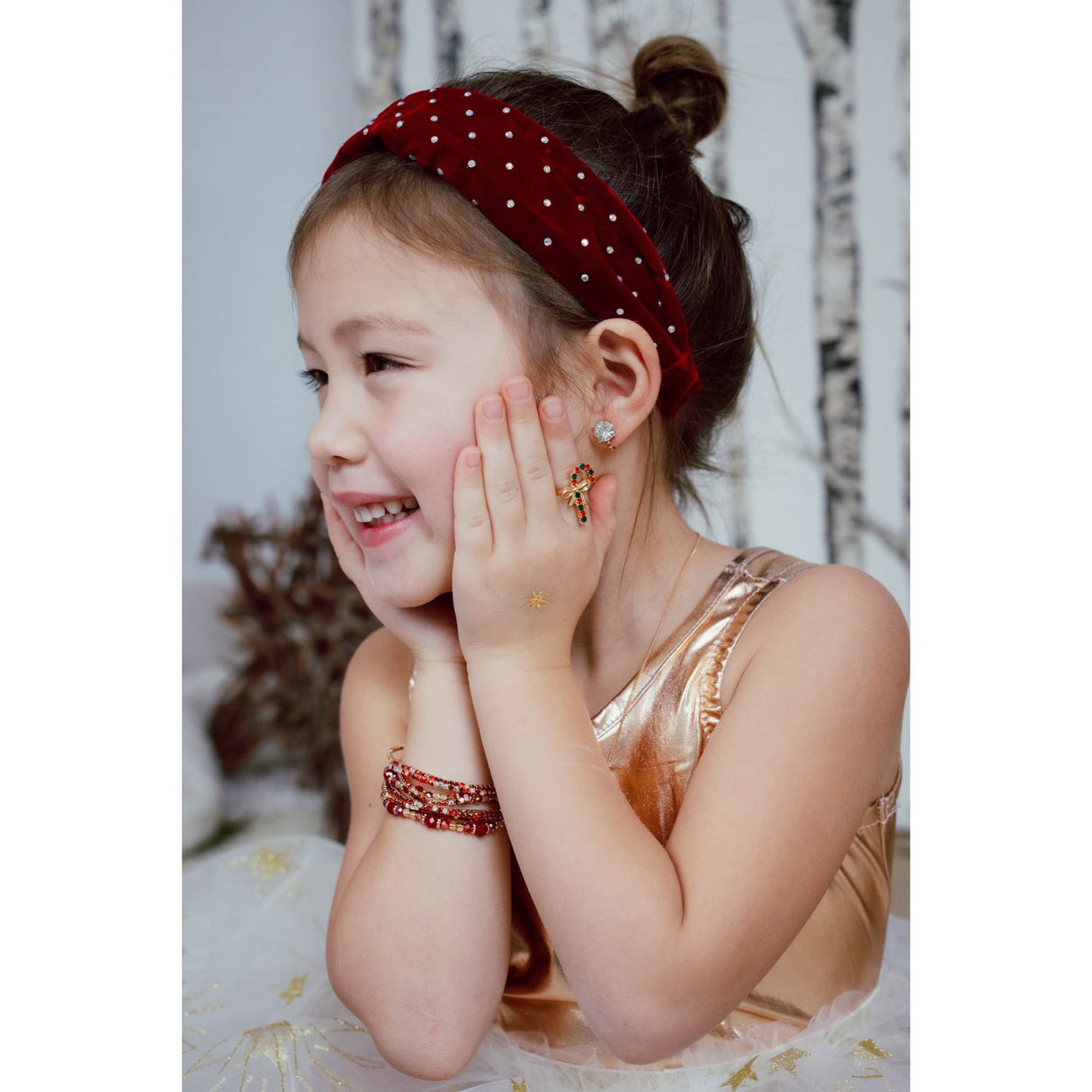 Great Pretenders   Boutique Ruby Red Armbånd Sæt 3 stk