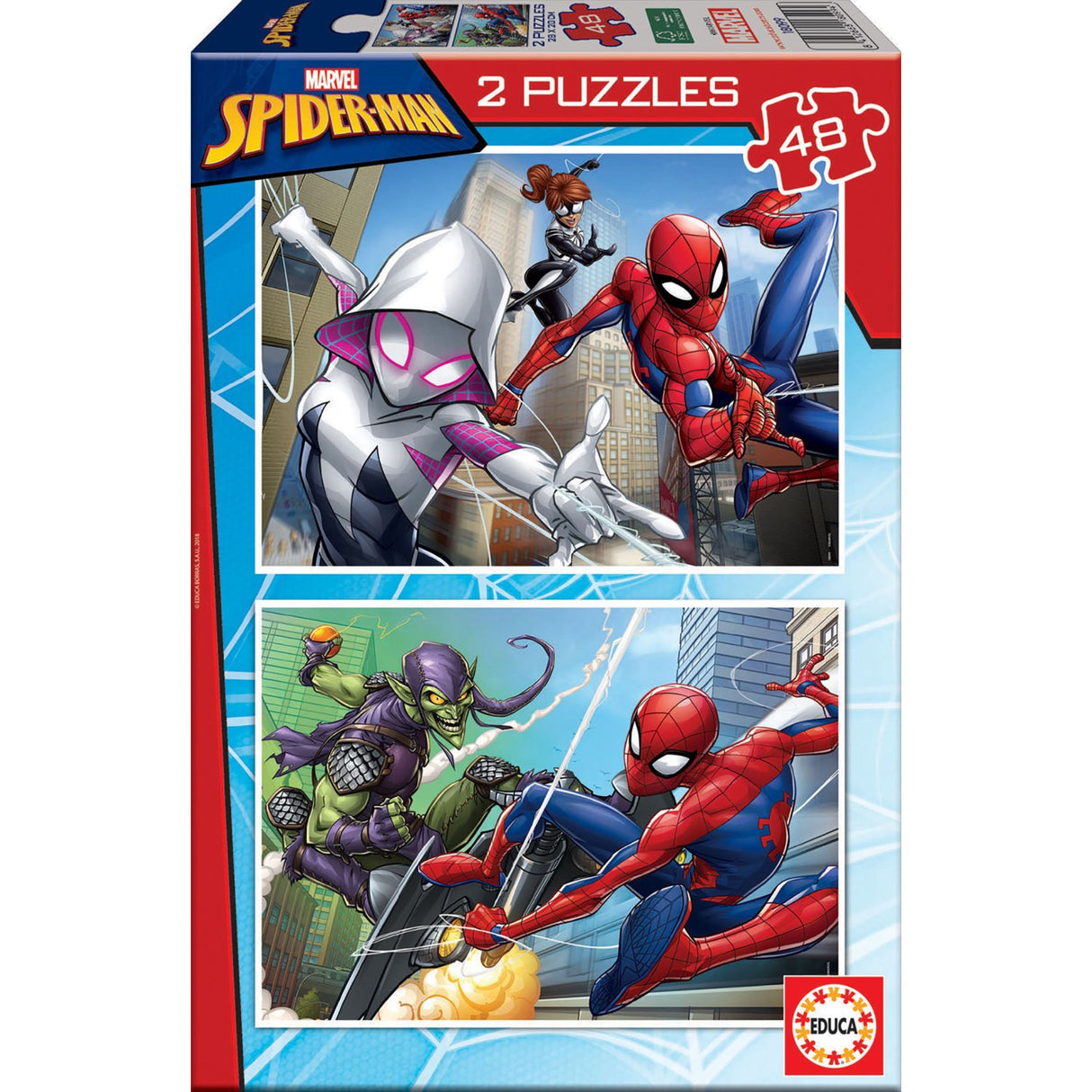 Educa Puslespil 2X48 Spider-Man