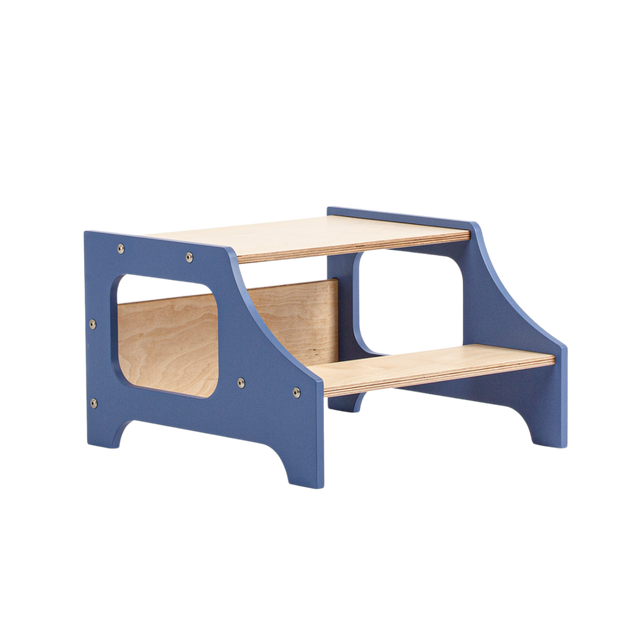 Duck Woodworks Step Stool Blue