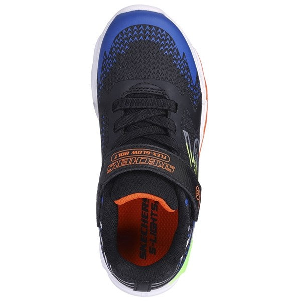 Skechers Flex Glow Bolt Sneakers Black Blue 2