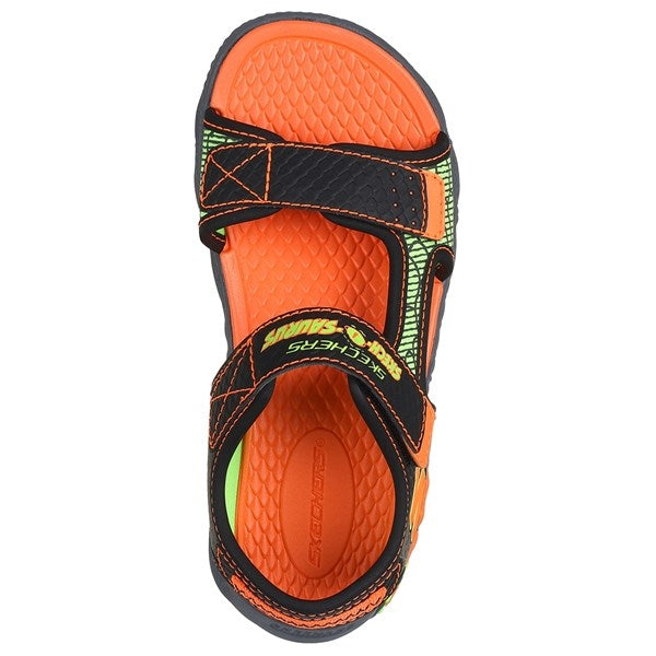 Skechers Creature Splash River Sandal Black Orange