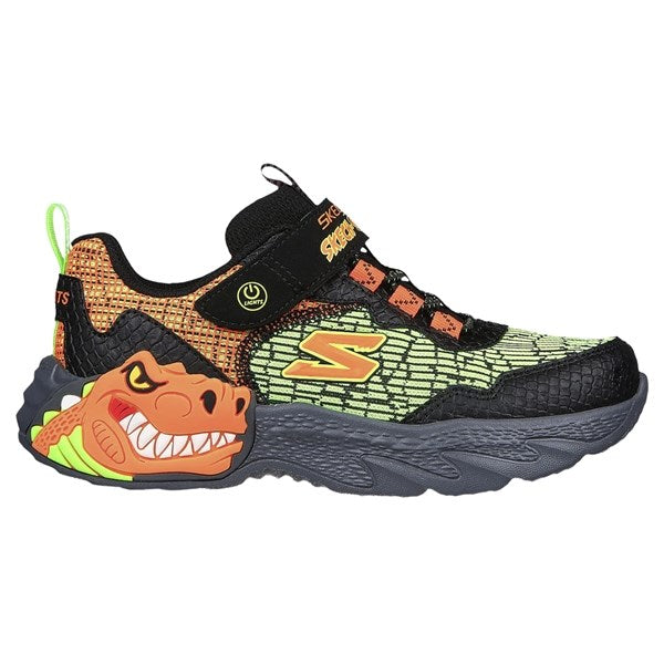 Skechers Dino Lights Sneakers Black Orange