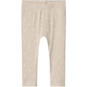 Lil'Atelier Gray Morn Heart Gago Slim Leggings Noos