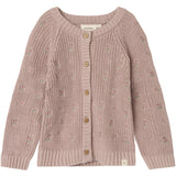 Lil'Atelier Shadow Gray Emlen Embroidery Ao Strik Cardigan