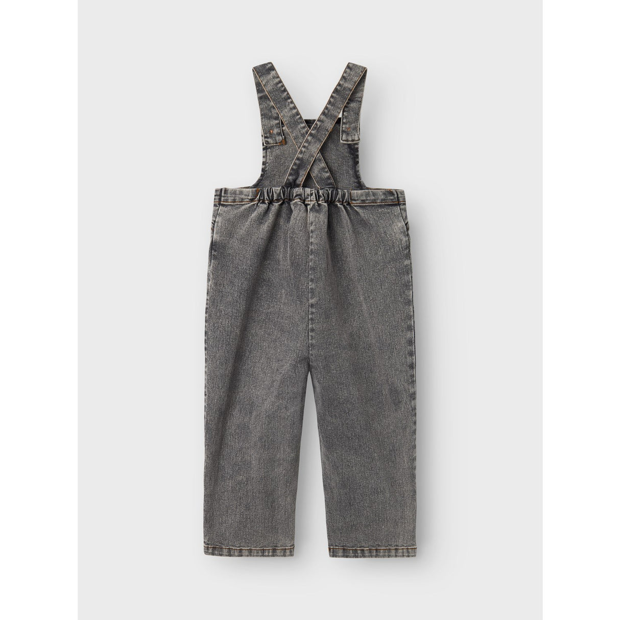 Lil'Atelier Light Grey Denim Tems Loose Denim Overalls