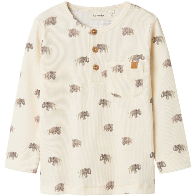 Lil'Atelier Turtledove Gavo Evo Slim Bluse