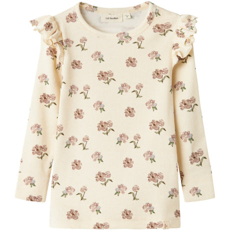 Lil'Atelier Turtledove Peony Gavo Eko Slim Bluse Noos