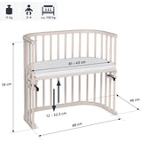 babybay® Beige Varnished Original Co-Sleeper