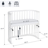 babybay ® White Varnished Original Co-Sleeper