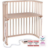 babybay® Bedside Crib Natural Ubehandlet Boxspring Co-Sleeper Babyseng