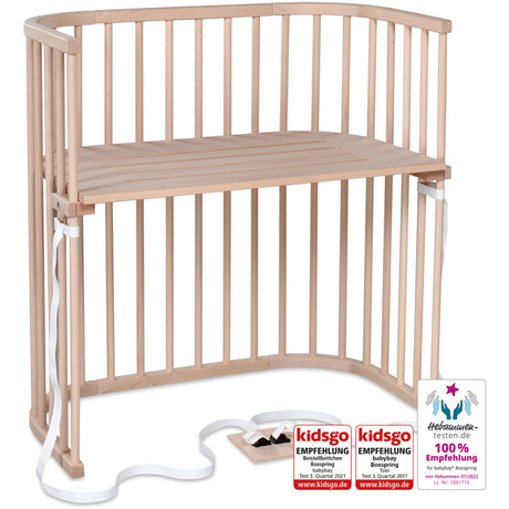 babybay® Bedside Crib Natural Ubehandlet Boxspring Co-Sleeper Babyseng