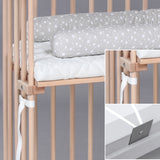 babybay® Bedside Crib Natural Ubehandlet Boxspring Co-Sleeper Babyseng