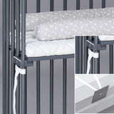 babybay® Grey Varnished Boxspring Co-Sleeper