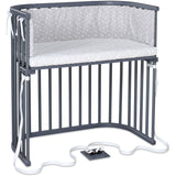 babybay® Grey Varnished Boxspring Co-Sleeper