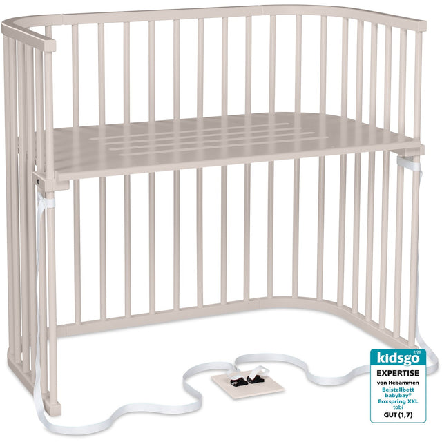 babybay® Beige Varnished Boxspring Xxl Co-Sleeper