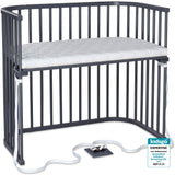 babybay® Grey Varnished Boxspring Xxl Co-Sleeper
