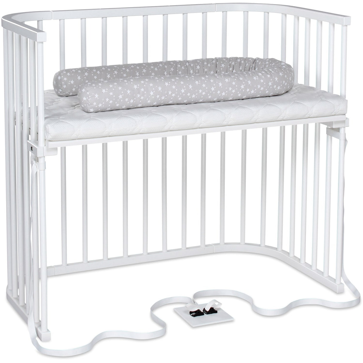 babybay® White Varnished Boxspring Xxl Co-Sleeper