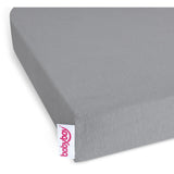 babybay® Grey Jersey Cover Deluxe Lagen 2-Pak Boxspring Xxl