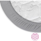 babybay® Grey Jersey Cover Deluxe Lagen 2-Pak Maxi, Midi, Boxspring, Comfort Og Comfort Plus