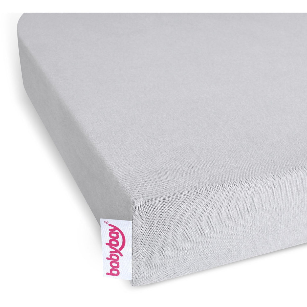 babybay® Soft Grey Jersey Cover Deluxe Lagen 2-Pak Boxspring Xxl