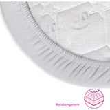 babybay® Soft Grey Jersey Cover Deluxe Lagen 2-Pak Original