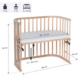 babybay® Natural Ubehandlet Maxi Co-Sleeper