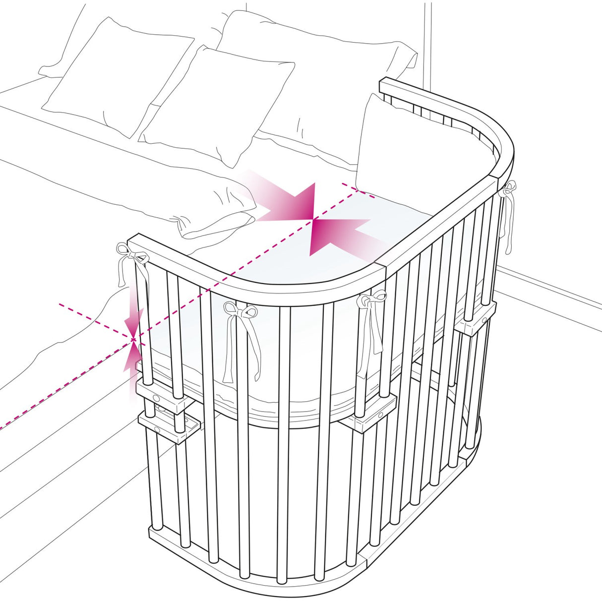 babybay® Natural Ubehandlet Maxi Co-Sleeper