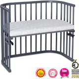 babybay® Grey Varnished Maxi Co-Sleeper