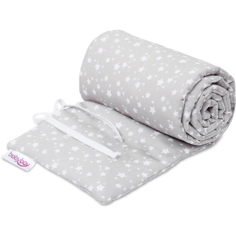 babybay ® Pearlgrey White Stars Sengerand Pique