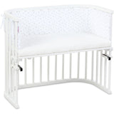 babybay ® White Stars Pearl Grey Sengerand Pique