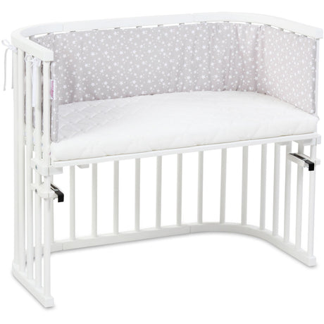 babybay ® Pearlgrey White Stars Sengerand Pique