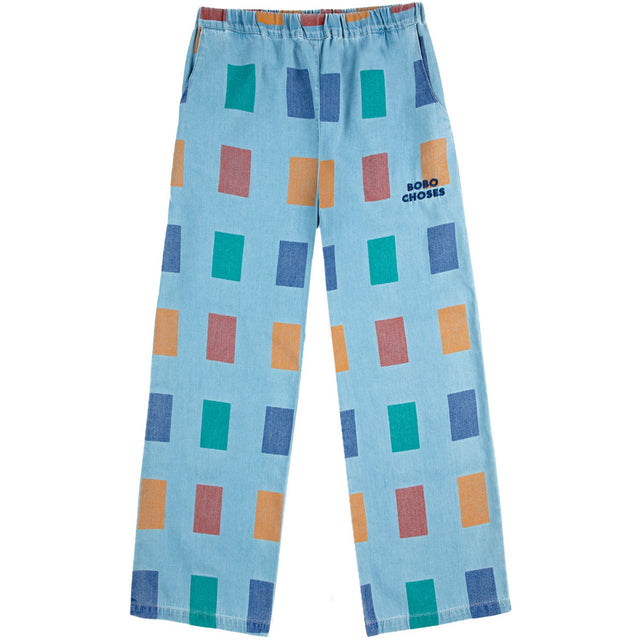 Bobo Choses Light Blue Color Game All Over Baggy Bukser