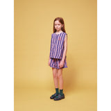 Bobo Choses Pink Stripes All Over Ruffle Shorts