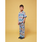 Bobo Choses Light Blue Color Game All Over Baggy Bukser