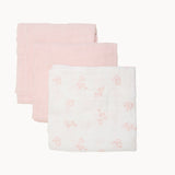 Pippi Veiled Rose Økologiske Stofbleer Muslin 3-pak