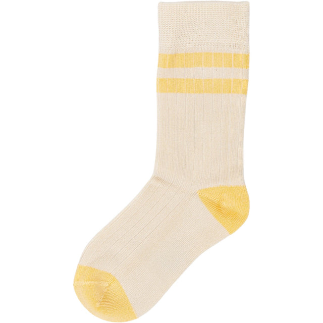 minipop® Off White/Yellow Sun Bambus Strømper Sport