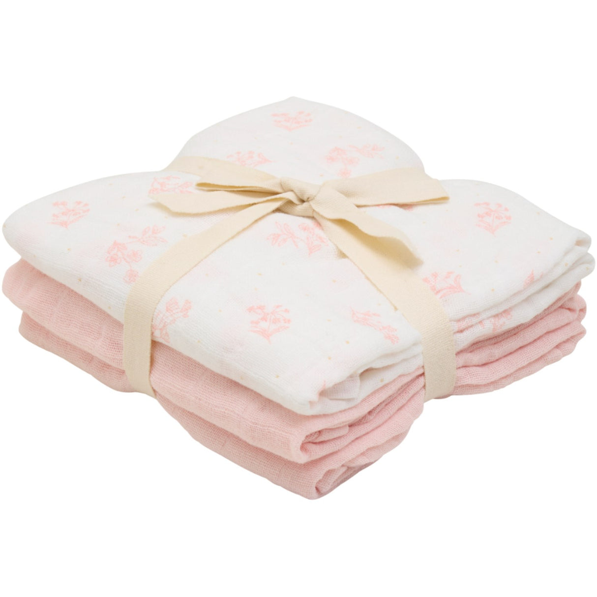 Pippi Veiled Rose Økologiske Stofbleer Muslin 3-pak