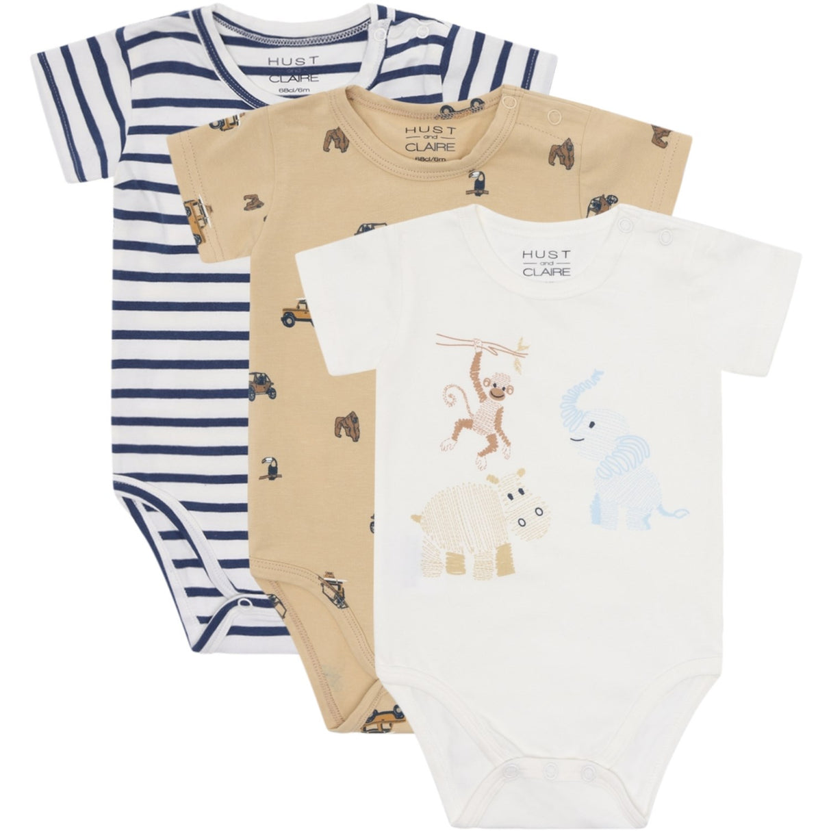 Hust & Claire Pale Khaki Bertram Body 3-pak